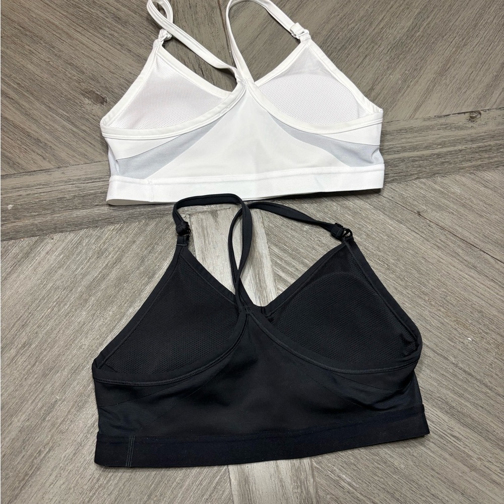 Nike Women's Black and White Sports Bras. Large. - Picture 2 of 2